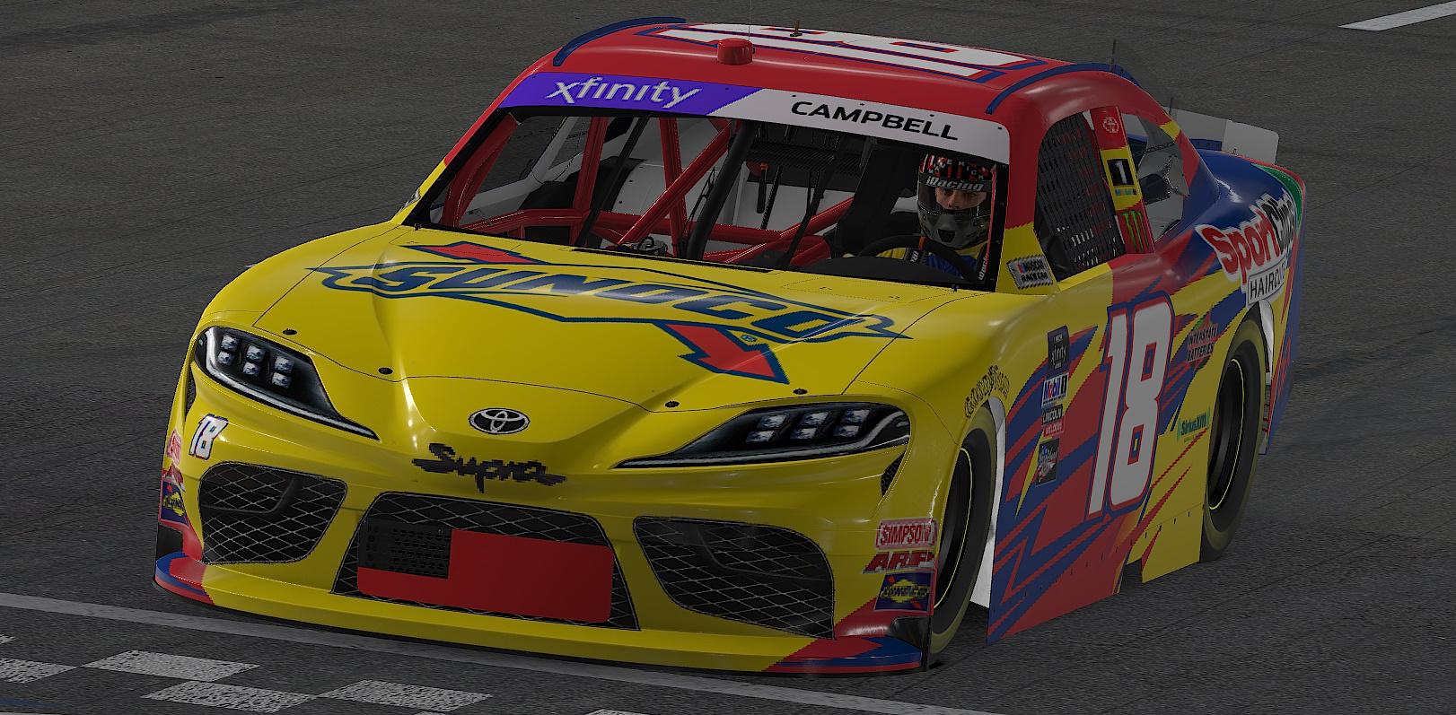NASCAR Xfinity Series Sunoco/Sport Clips Toyota by Chance Campbell