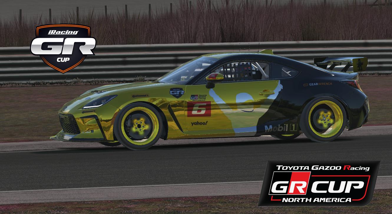 Toyota GR 86 Cup Gold Iracing by Fabio Figueiredo Trading Paints