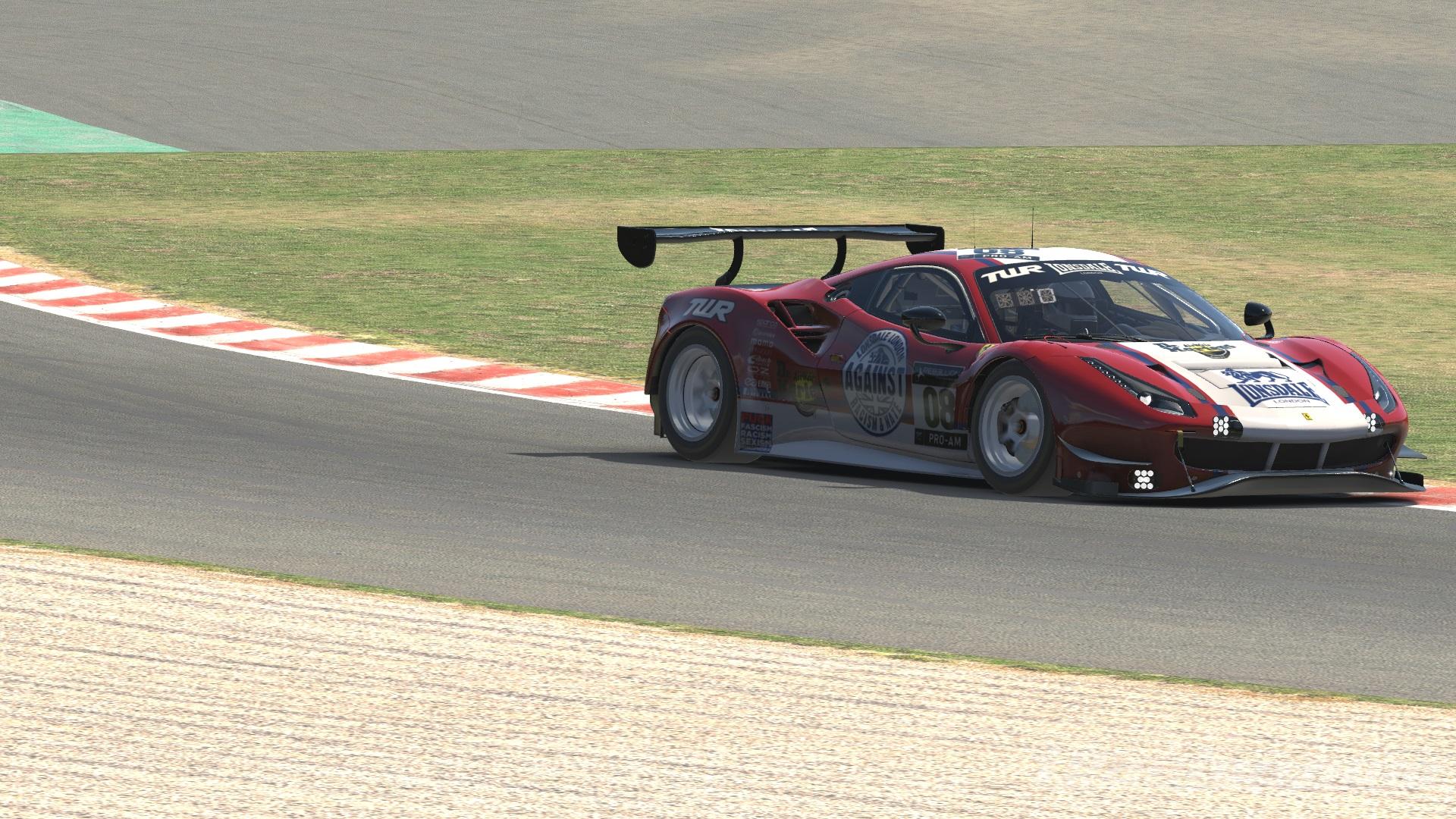 TWR Lonsdale Against Racism Ferrari 488 GT3 by Gonzalo C. Trading Paints