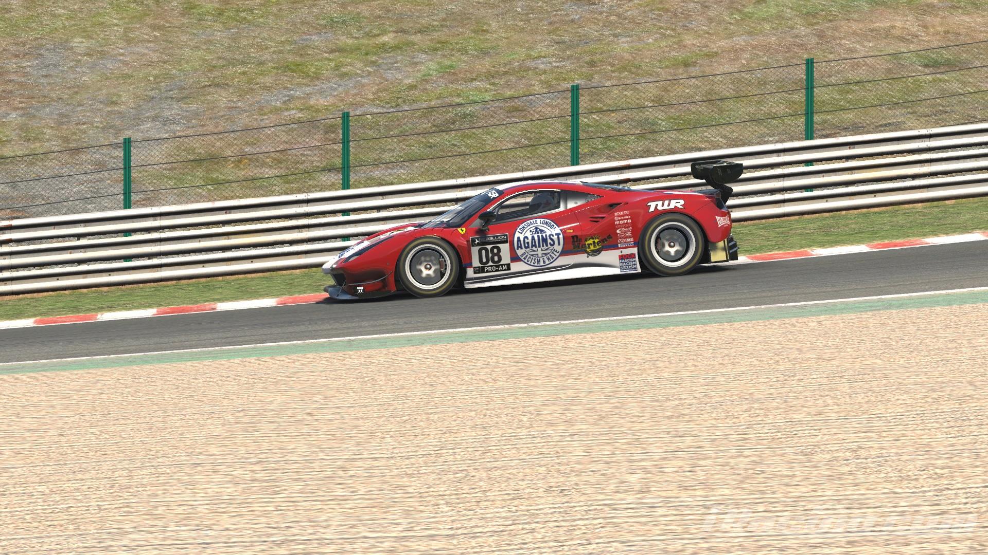 TWR Lonsdale Against Racism Ferrari 488 GT3 by Gonzalo C. Trading Paints