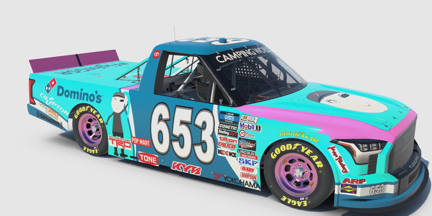 dominos x Hatsune Miku Toyota Tundra (PA league weekly theme paint) by