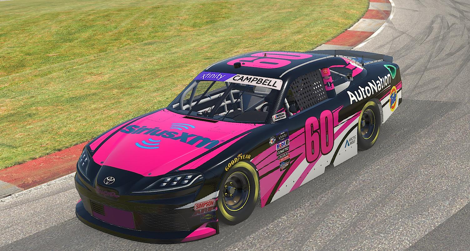 NASCAR Xfinity Toyota Supra SiriusXM/AutoNation by Chance Campbell