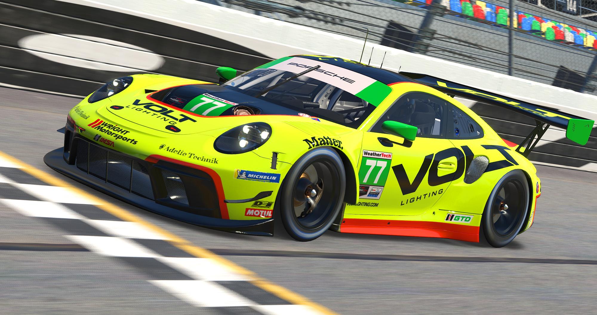 2023 VOLT Lighting Wright Motorsports Porsche 911 GT3.R IMSA / Rolex