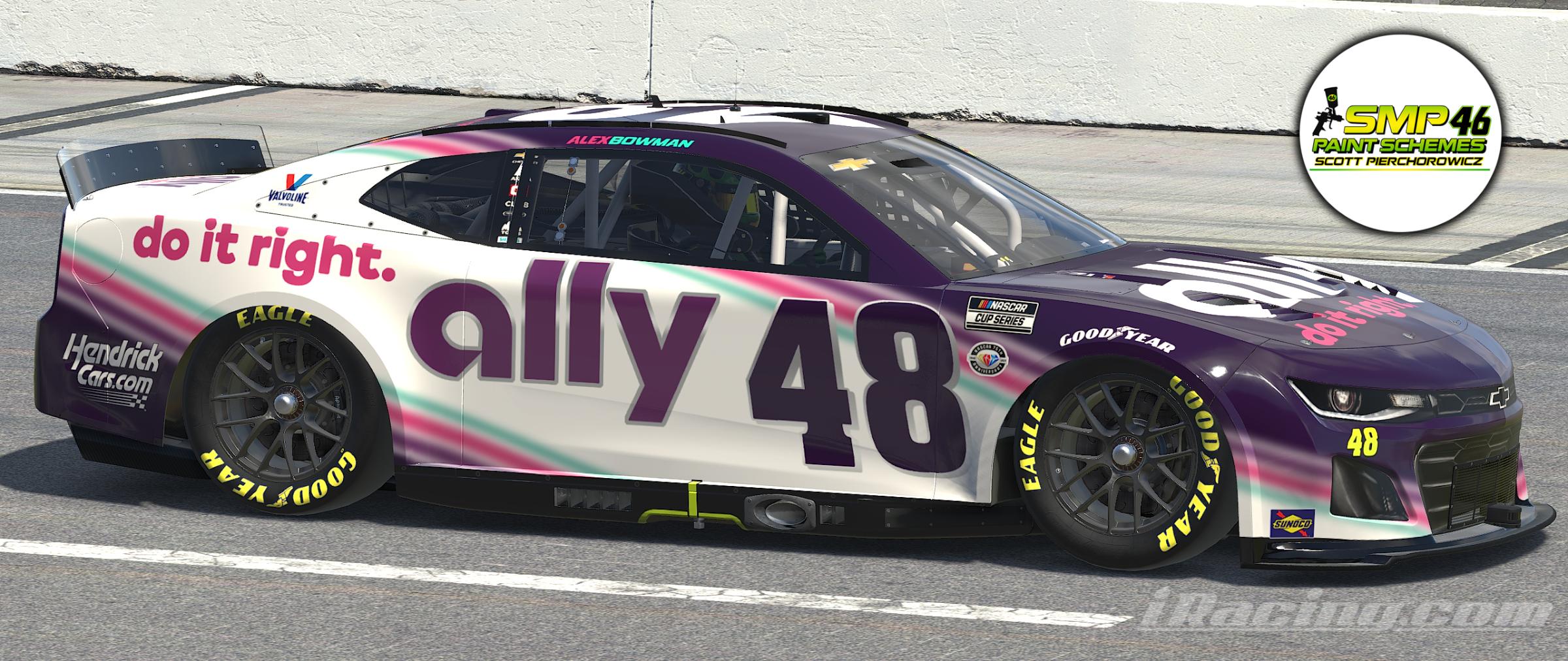 Alex Bowman Ally Fictional by Scott Pierchorowicz Trading Paints