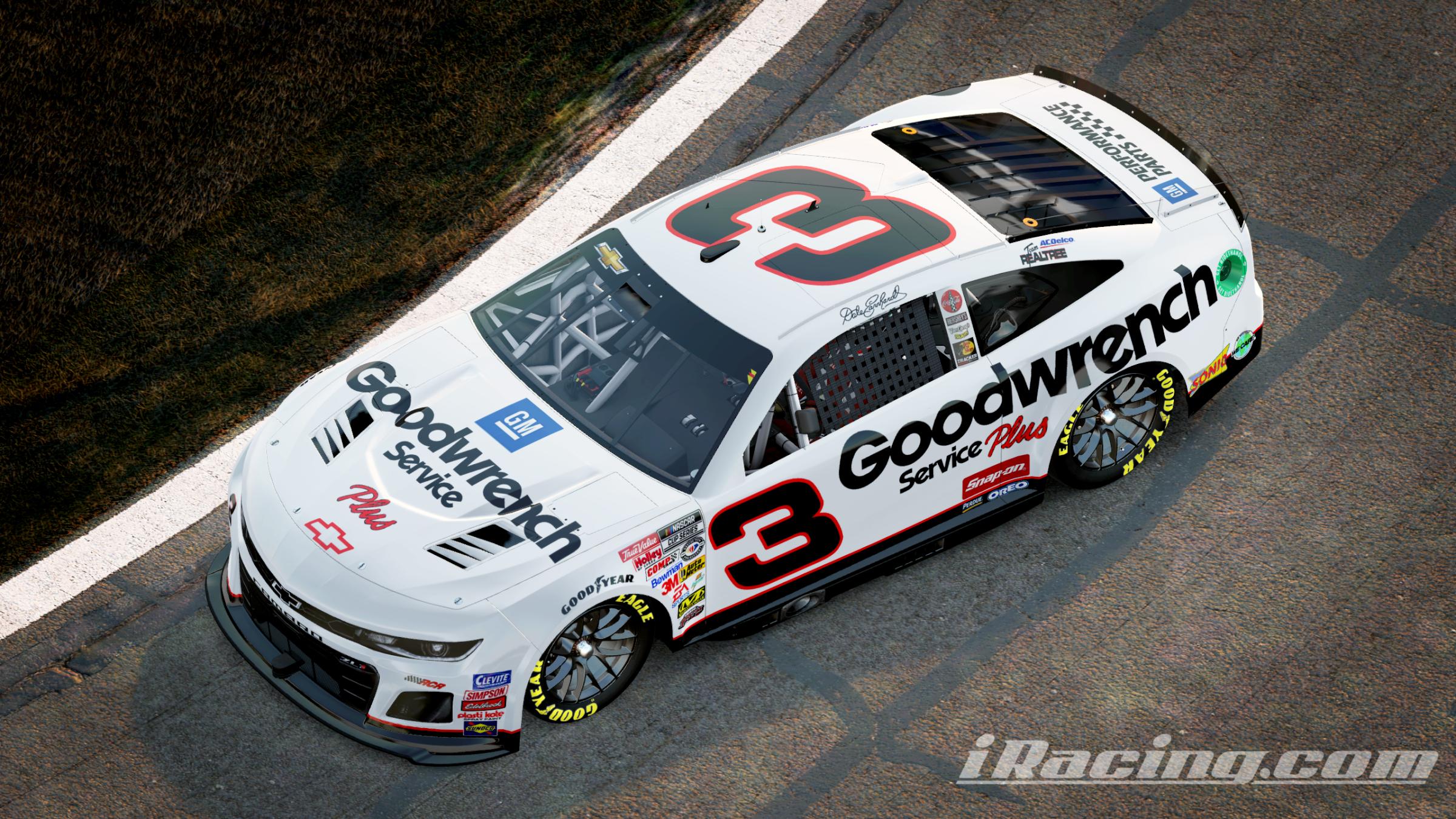 Dale Earnhardt Srs White GM Goodwrench 3 by Nicholas Gowin Trading