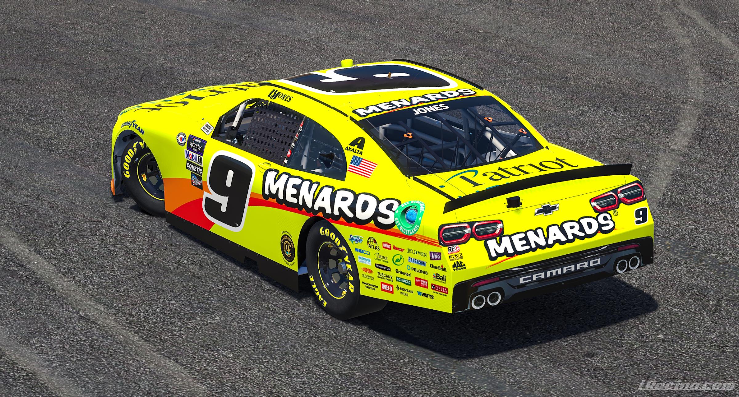 Preview of 2023 Brandon Jones Menards Patriot Lighting Camaro (No #s) by Ryan A Williams