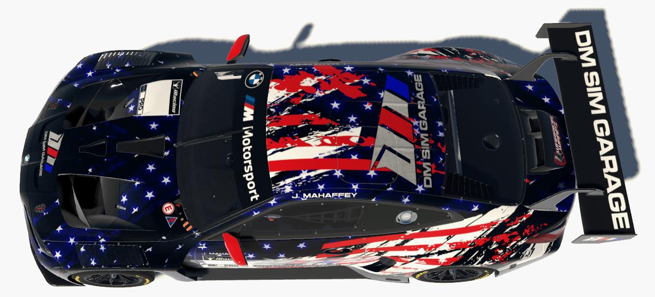 John Mahaffey BMW M4 GT3 DM Sim Garage by Kenny Mitchell Trading