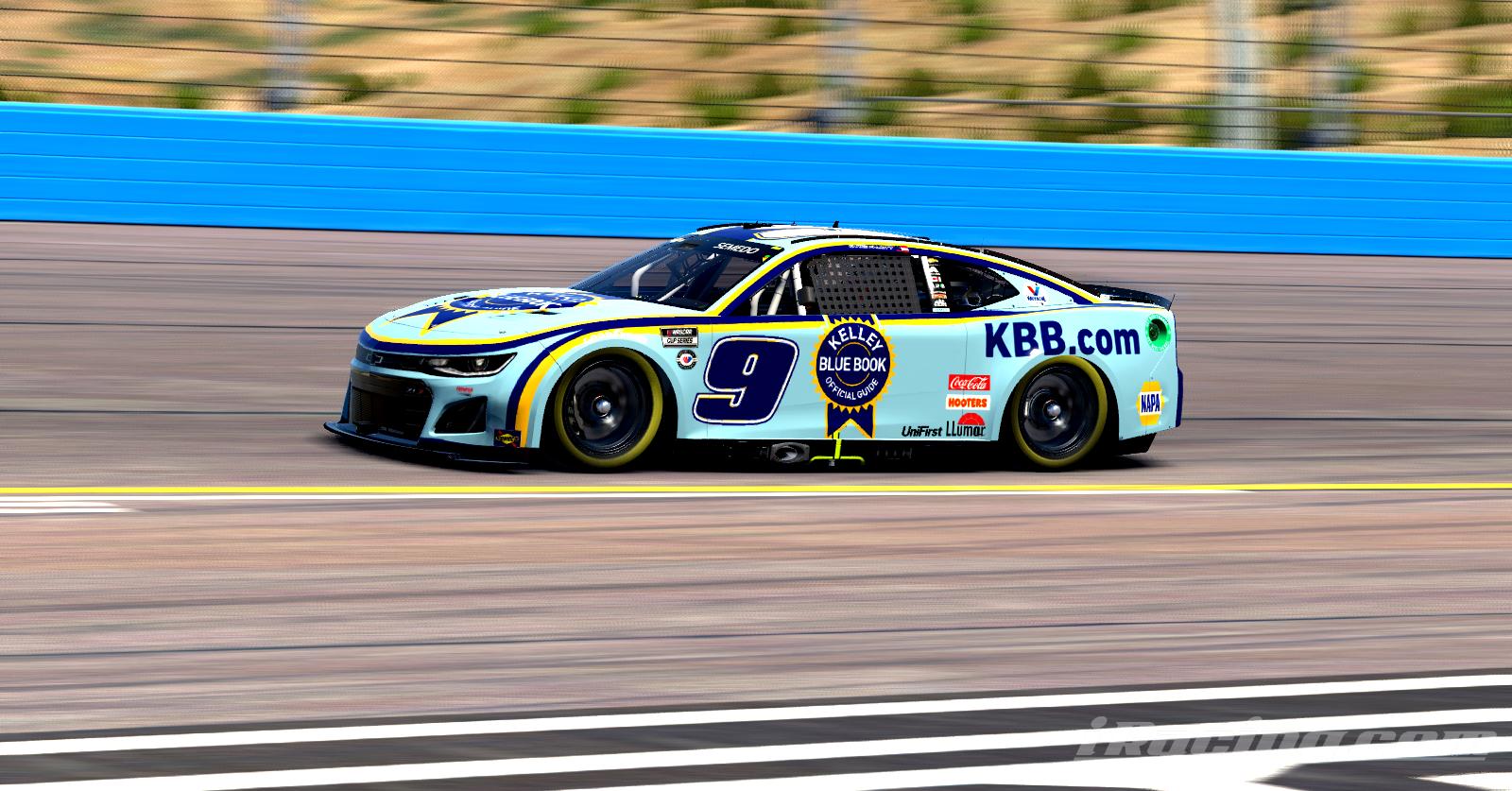 Josh Berry (Chase Elliott) Kelly Blue Book 2023 Chevrolet Camaro by