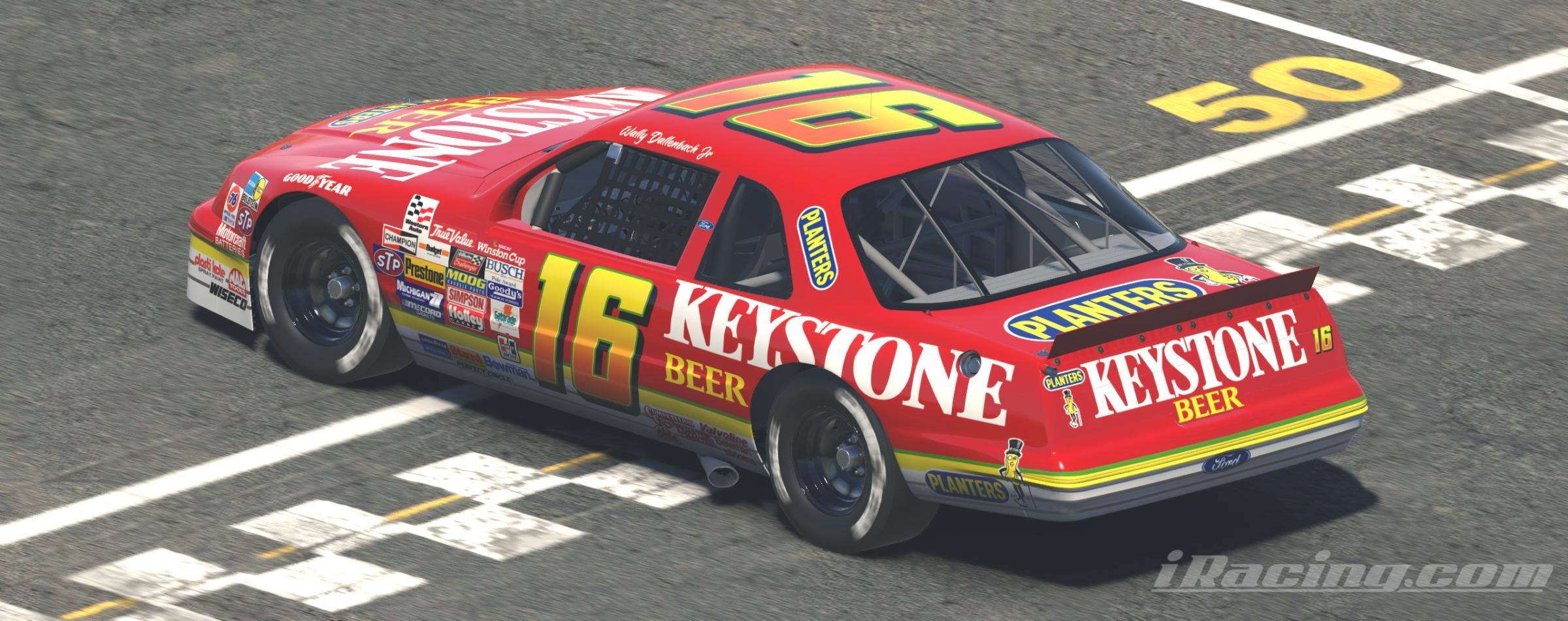 1992 16 Wally Dallenbach Jr Keystone Beer Ford Winston Cup by