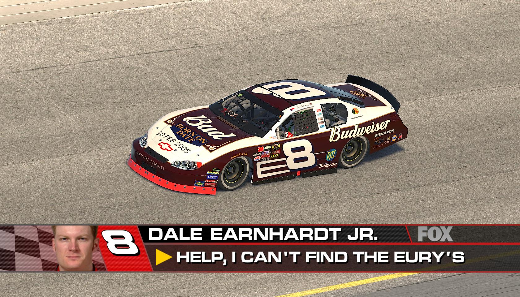 Preview of Dale Earnhardt Jr Born on Date Daytona 2005 by Jordan Werth
