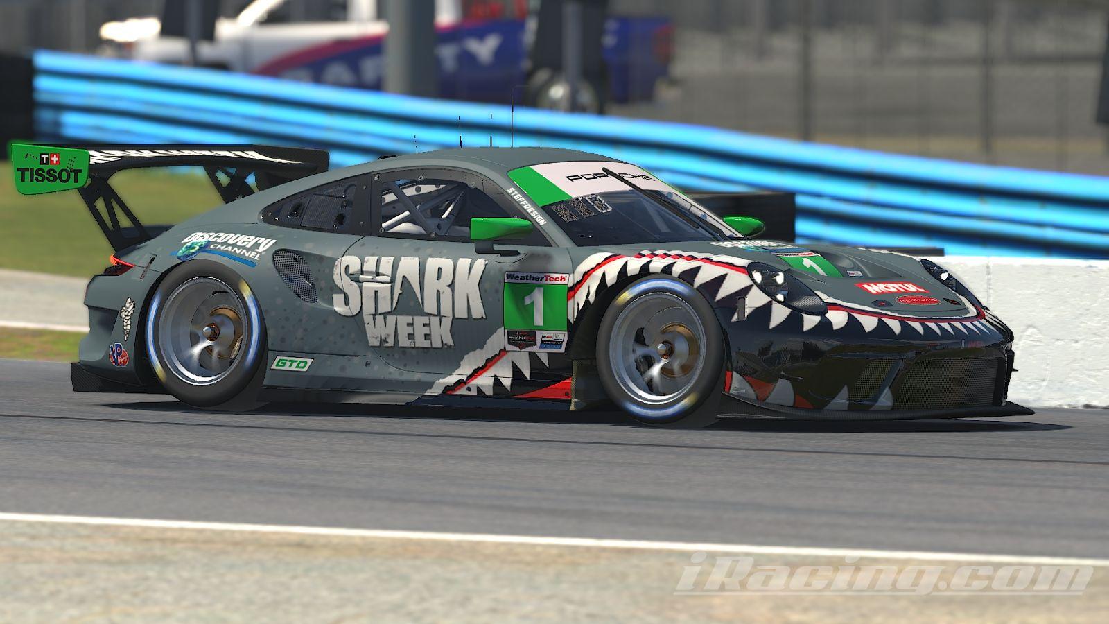 Preview of Shark week Porsche 911 GT3R by Stephane Parent
