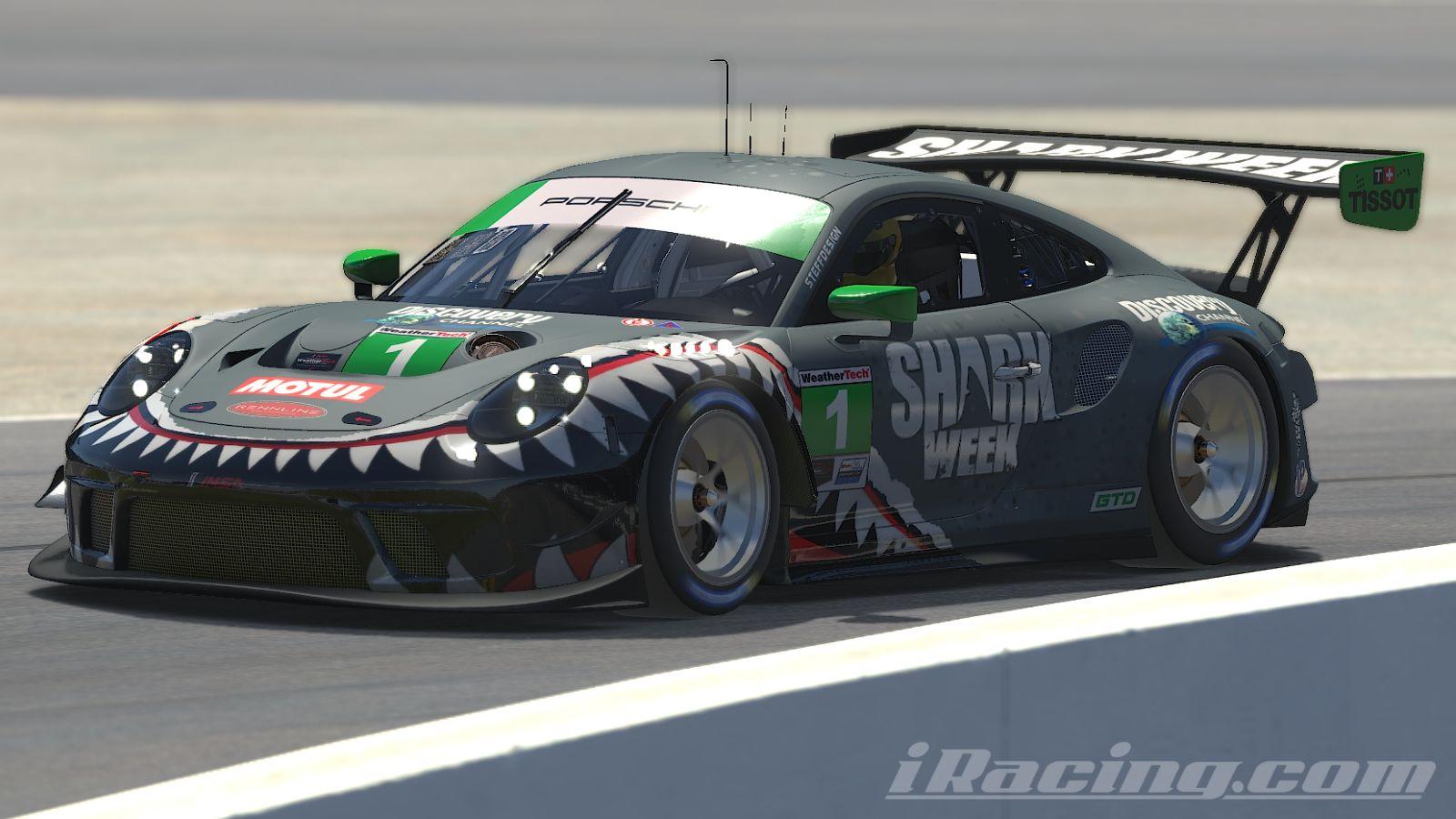 Preview of Shark week Porsche 911 GT3R by Stephane Parent