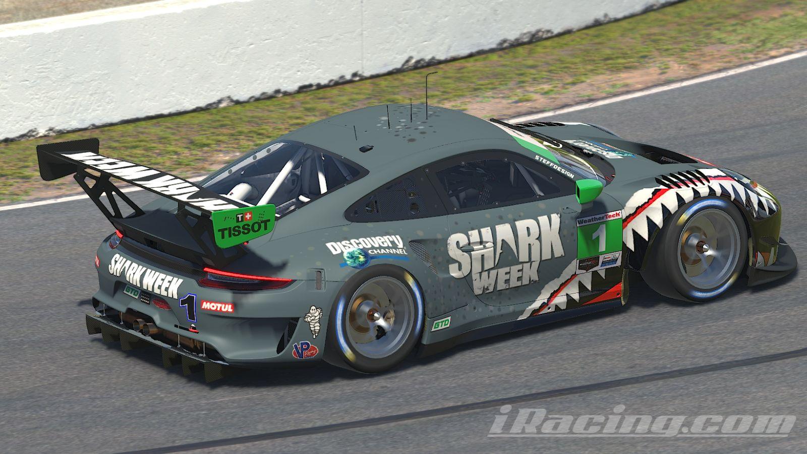 Preview of Shark week Porsche 911 GT3R by Stephane Parent