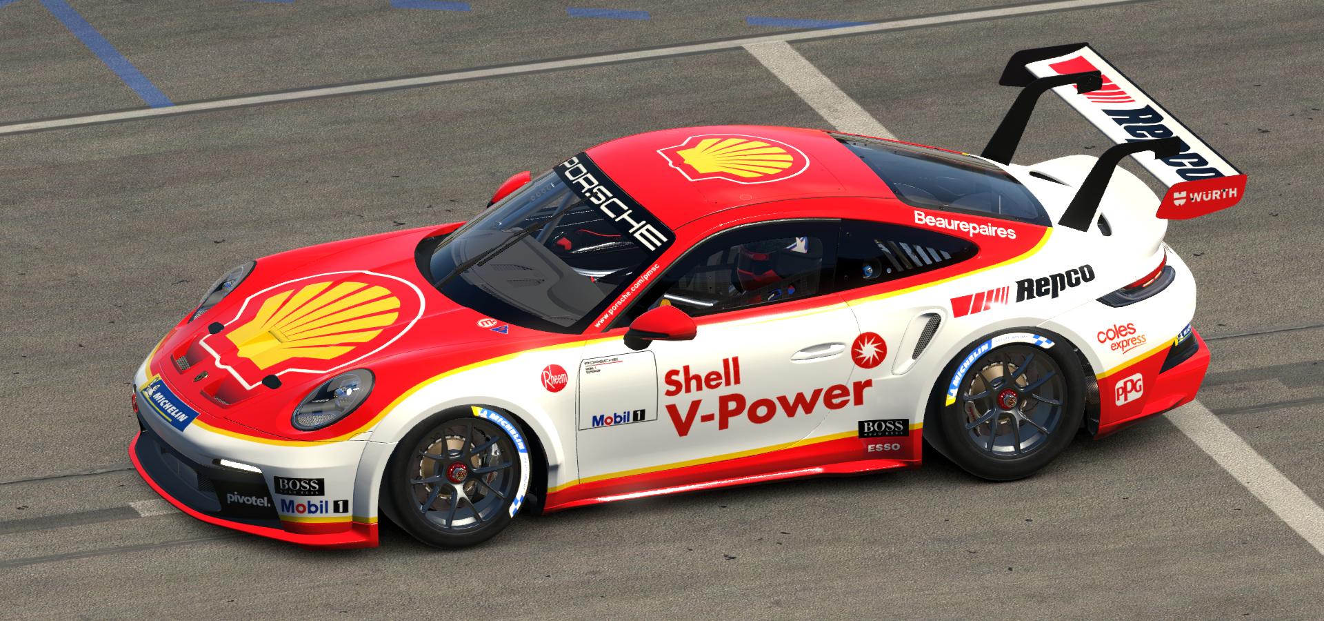 Shell VPower Porsche 911 GT3 Cup by Matthew Wood Trading Paints