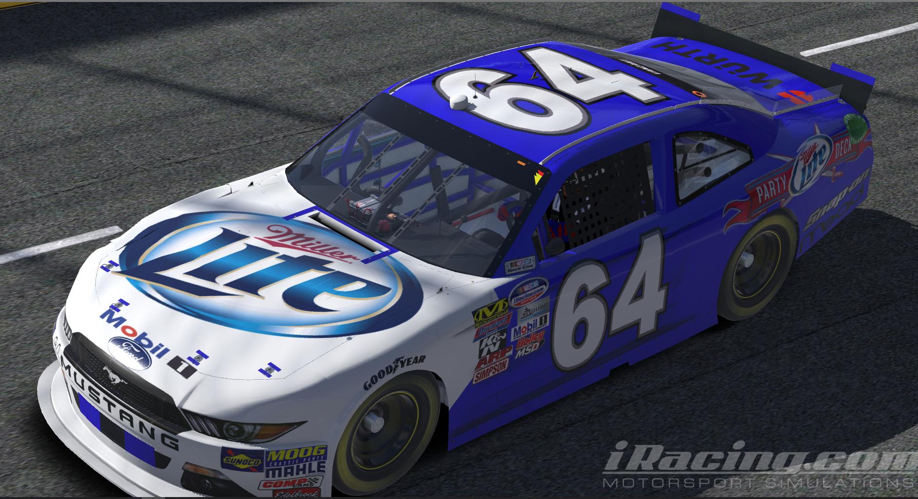 Miller Lite (Ford Mustang) by Zane Vanzant Trading Paints