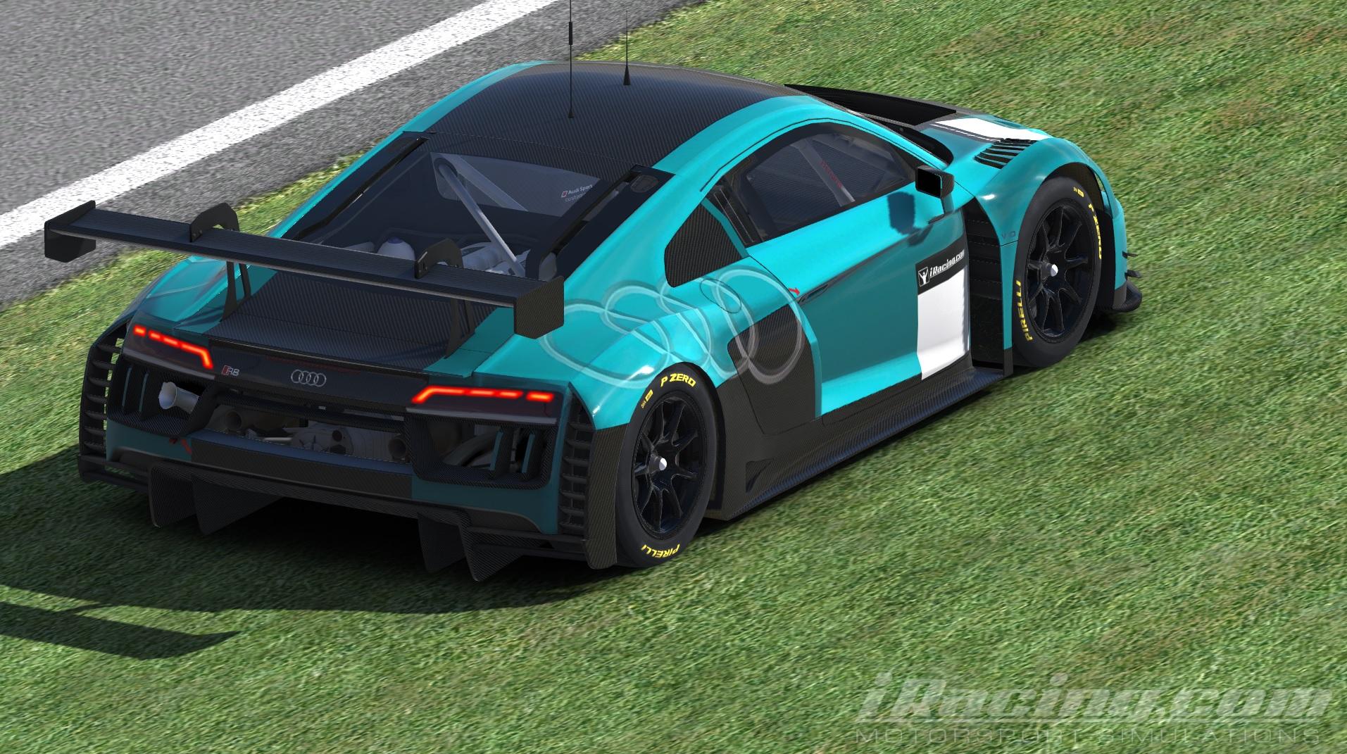 Audi R8 LMS GT3 electric blue Metallic Carbon by Chris Bull Trading