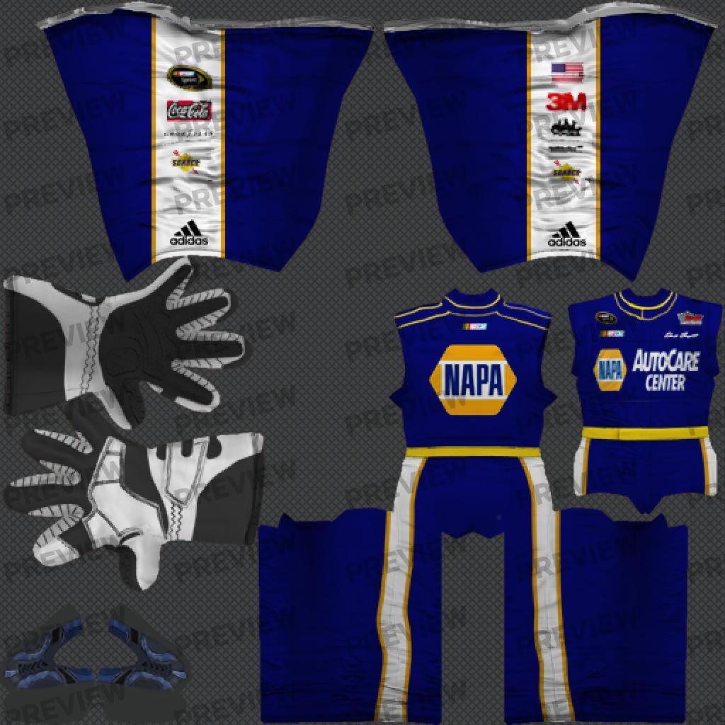 Chase Elliot Napa Suit by Noah Lewis Trading Paints