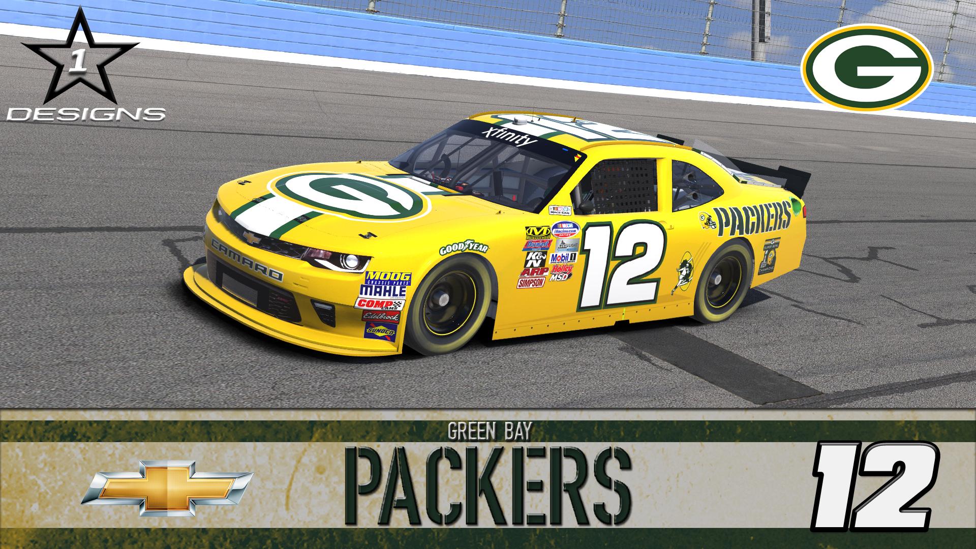 Green Bay Packers Chevy Camaro by Nicholas Orth Trading Paints