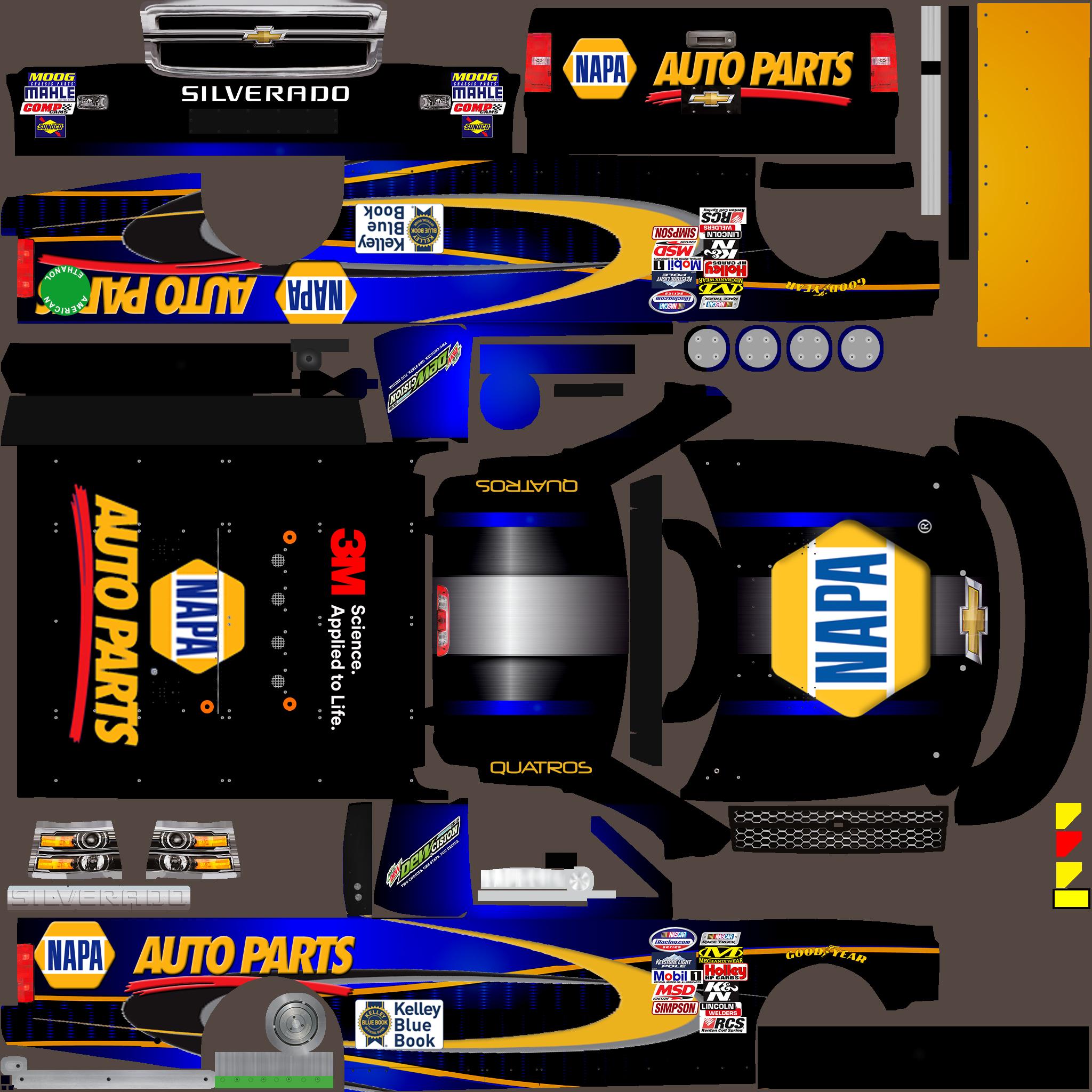 Napa Auto Parts Chevy Silverado Custom Paint Scheme by Jose M