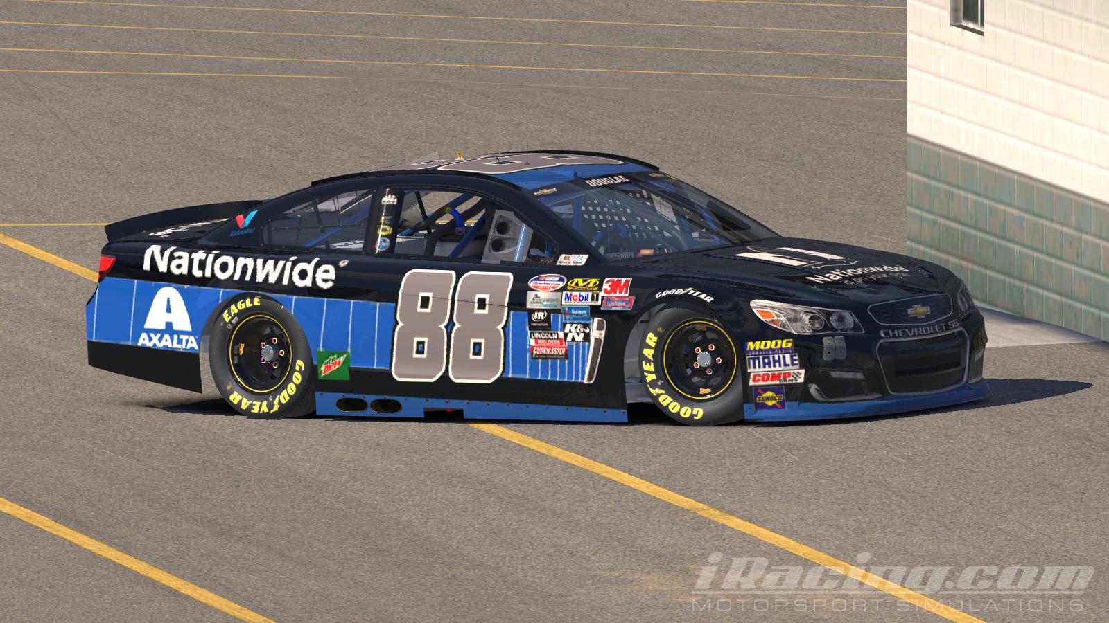 Dale Jr 2017 custom scheme if black instead white by Jake D. Trading