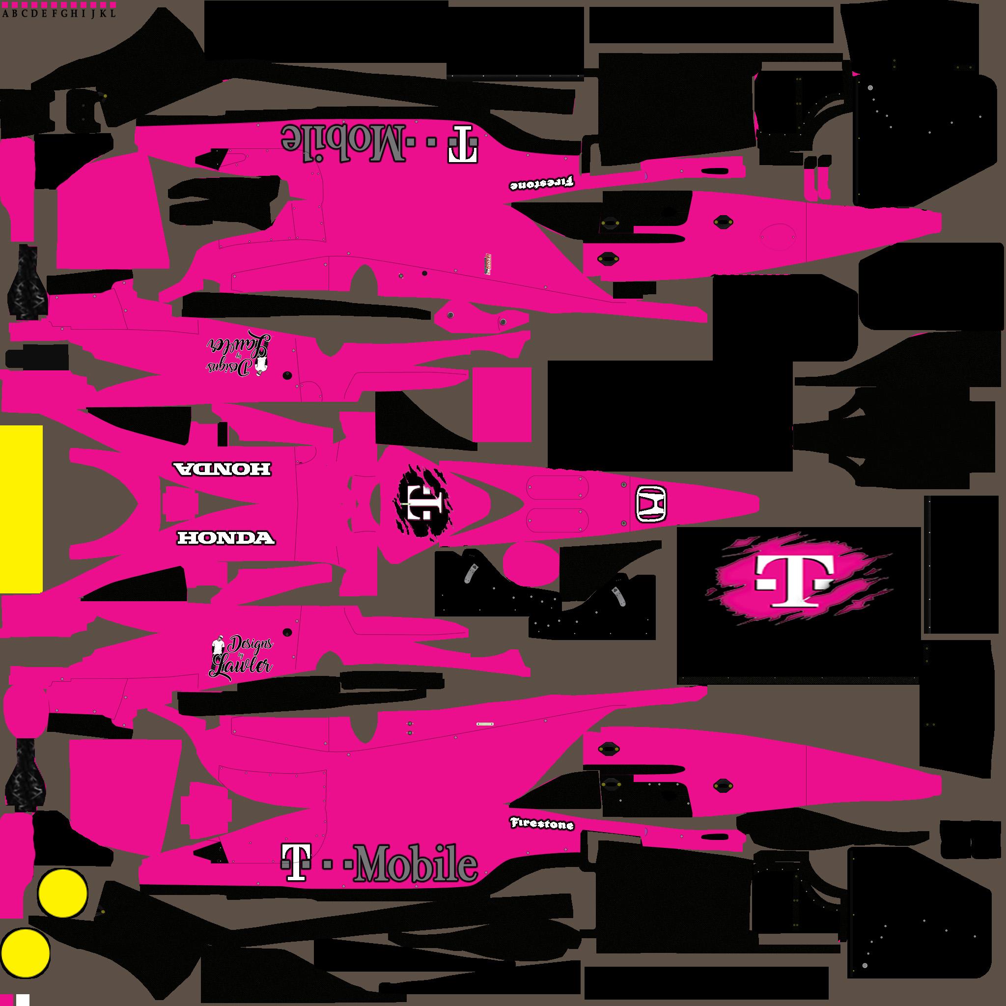 Preview of IRL Dallara   T - Mobile Pink by Michael Lawler