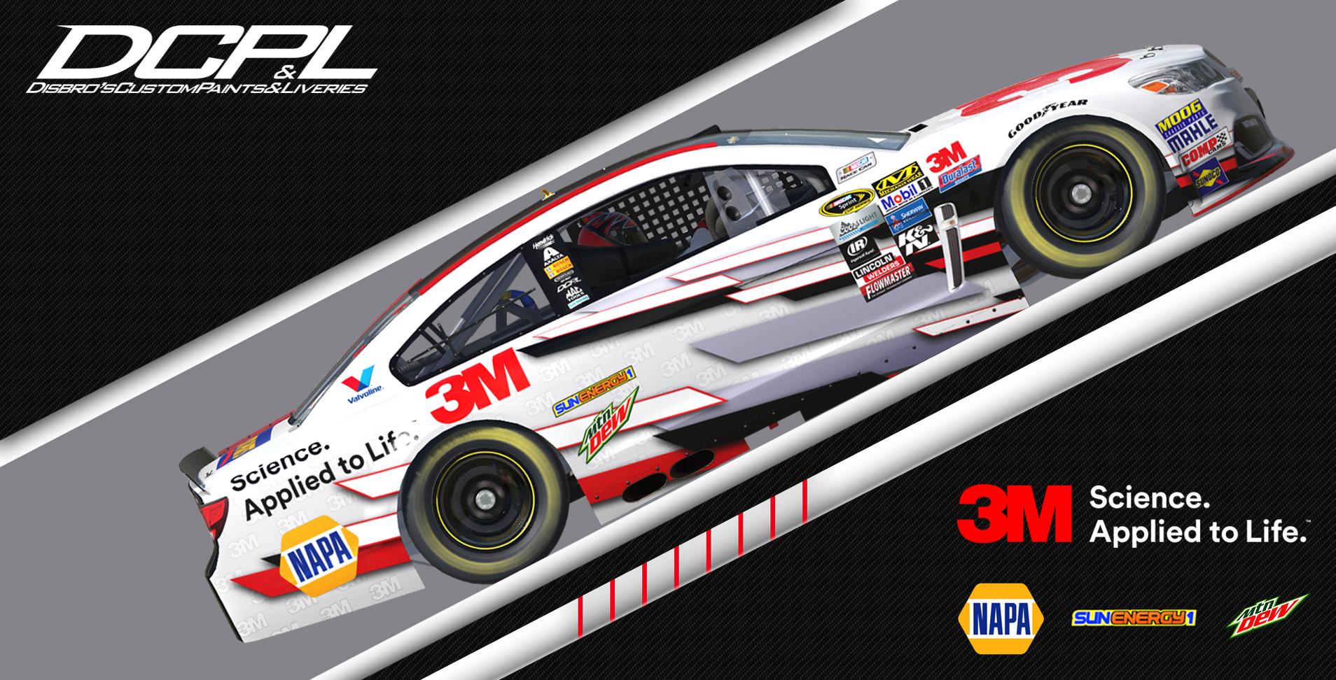 Chase Elliott 3M 2021 Concept  by Sean Disbro2 Trading Paints