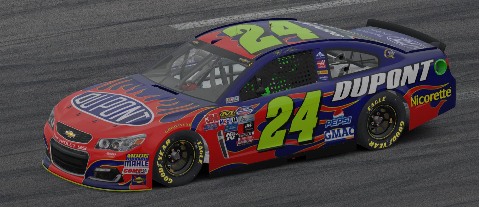 Jeff Gordon 2007 Dupont by Jordan Werth Trading Paints
