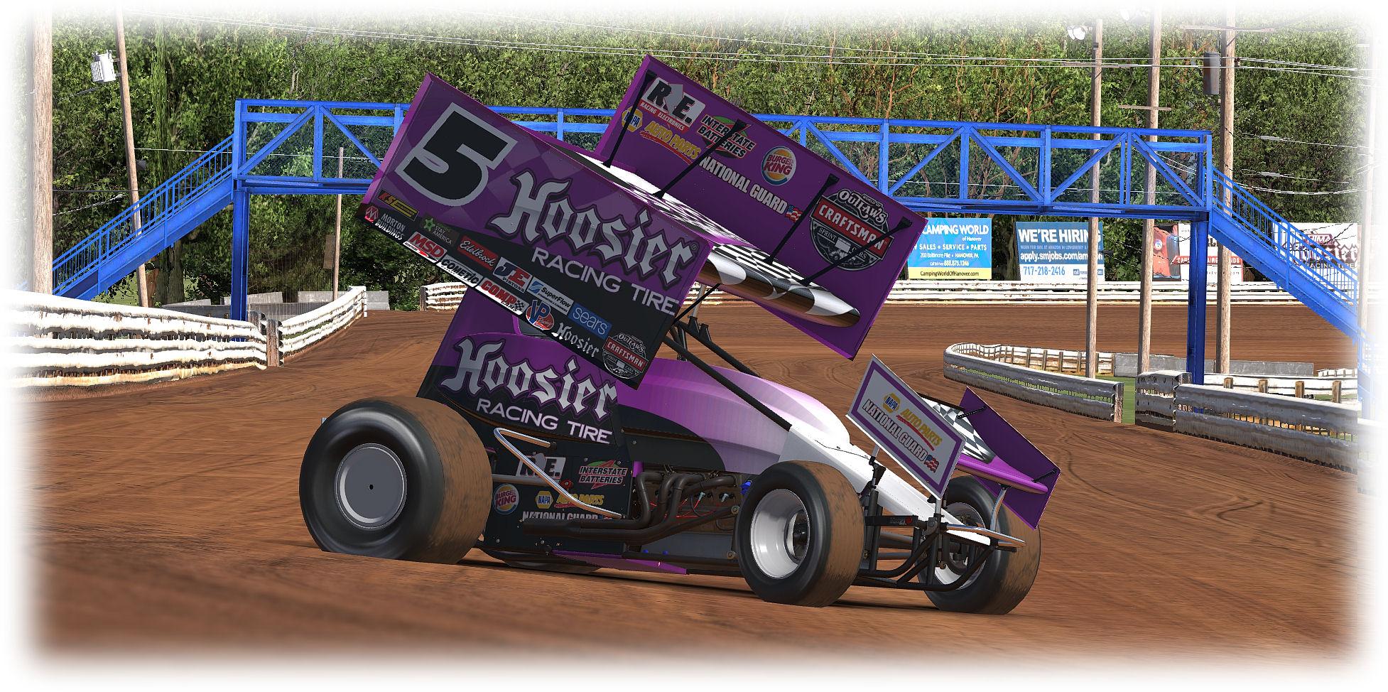 Hoosier Tires Fictional Sprint by Carl Heighes Trading Paints