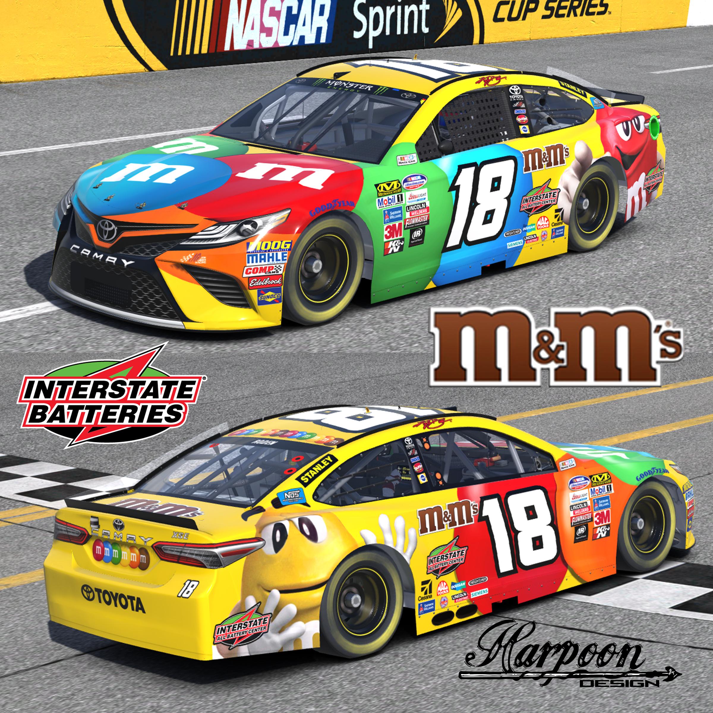 m and m nascar