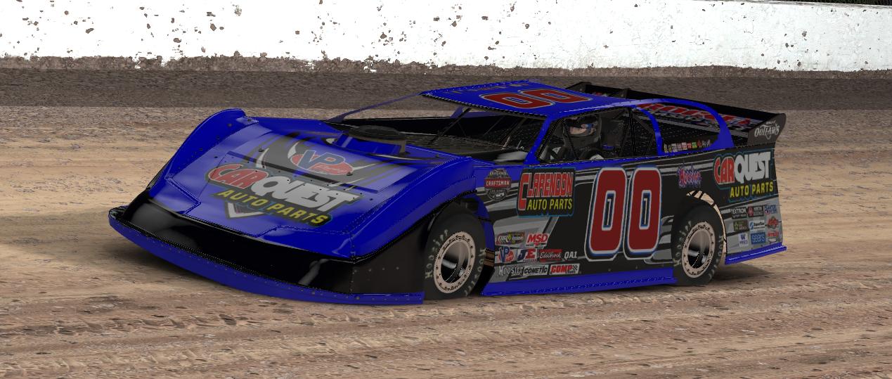 Dirt Late Model carquest by Tony Gray Trading Paints