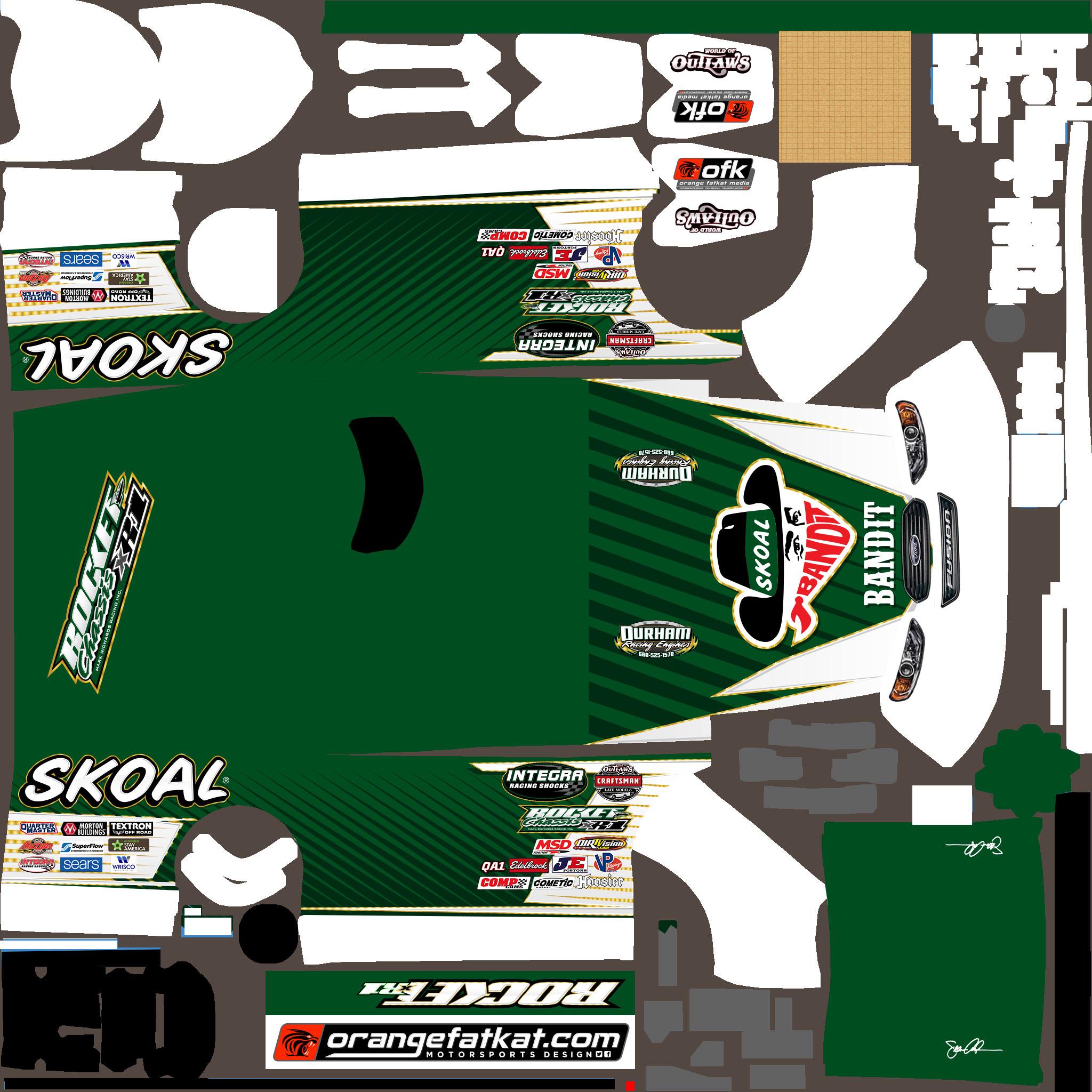 Skoal Bandit 00 Rocket Chassis XR1 V2 by Seann Anderson Trading Paints