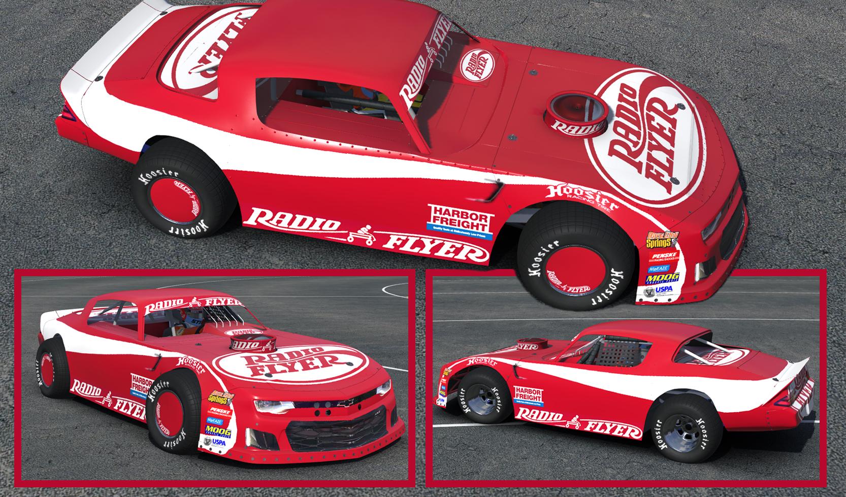 street stock dirt radio flyer by clyde coman trading paints radio flyer red paint