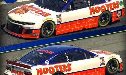 Chase Elliott Hooters Throwback **FICTIONAL**
