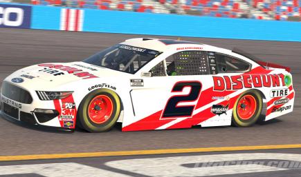 Brad Keselowski First Penske Start Throwback