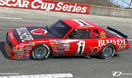 1987 #1 Ron Bouchard Bulls-Eye Chevy With Numbers
