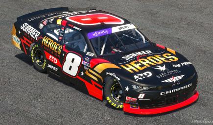 2022 Josh Berry Tire Pros Summer for Heroes Camaro (No #s)