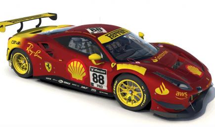 Ferrari 488 GT3 Evo Monza 100th Year Tribute Livery