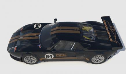 Obscure Car Club Vintage Le Mans style GT40 Livery