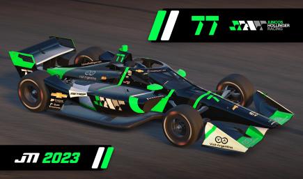 2023 Callum Ilott #77 Juncos Hollinger Racing Dallara IR18 with Custom Number