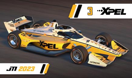2023 Scott McLaughlin #3 XPEL Dallara IR18 with Custom Number