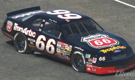 1992 #66 Jimmy Hensley Phillips 66 TropArtic Ford - Winston Cup